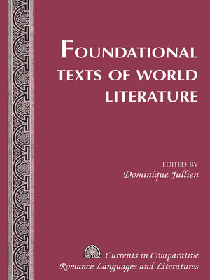 cover image of Foundational Texts of World Literature